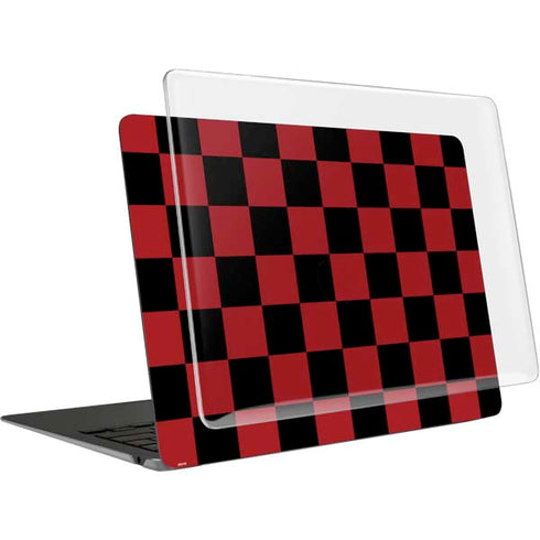Red and Black Checkerboard MacBook Air 15in (2023-2025) Case plus Skin